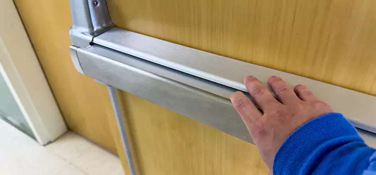 Installing a Push Bar on a Door Strongsville